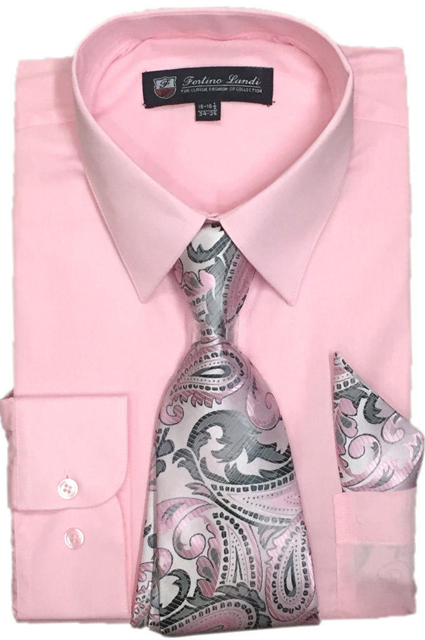 pink dress shirts for men